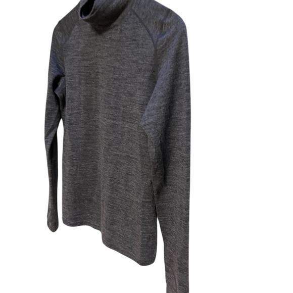 Woolskins grey turtleneck merino wool top size medium - Picture 9 of 13